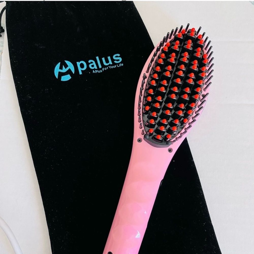 Apalus Hair Straightening Brush- pink